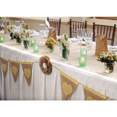 Ideas decoración con arpillera/yute - 2