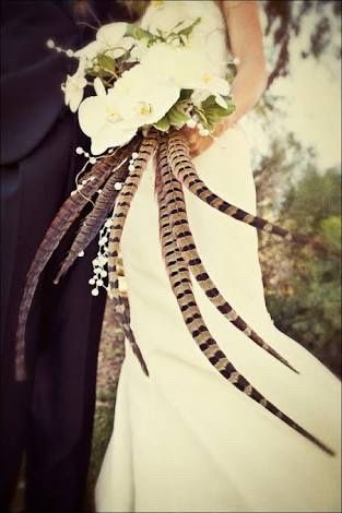 Ideas de ramos de novia con plumas!!! - 6