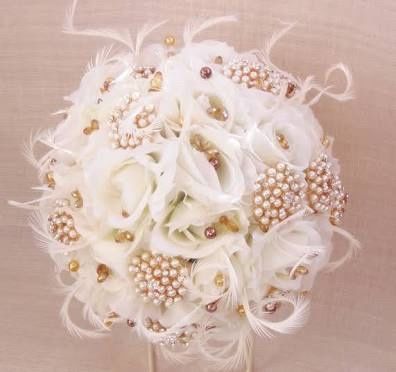 Ideas de ramos de novia con plumas!!! - 7