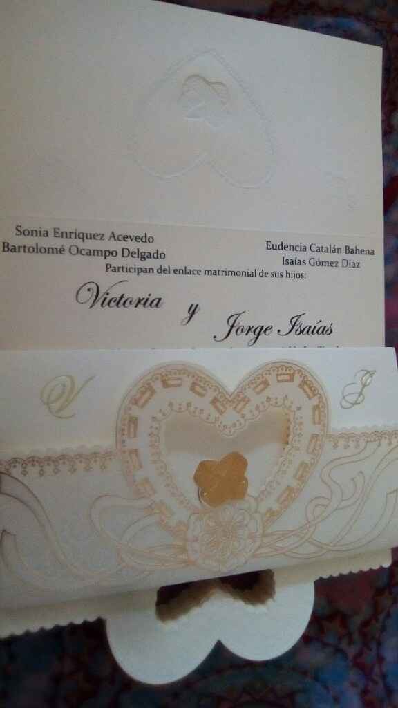 Me entregaron las invitaciones - 1