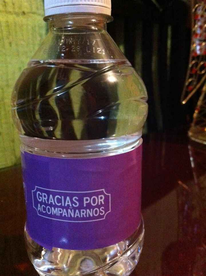 Botellitas de agua con etiquetas!! listas - 2
