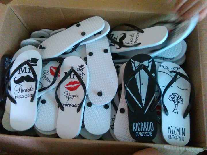 y despues las tan esperadas sandalias.
