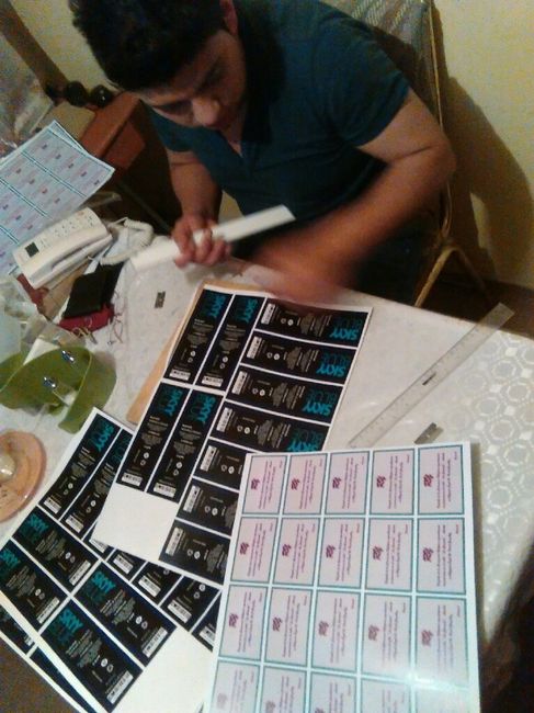 Armando nuestras invitaciones! - 2