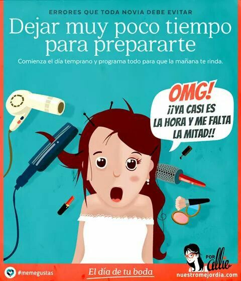  Errores que no debe cometer una novia en él día de su boda - 1