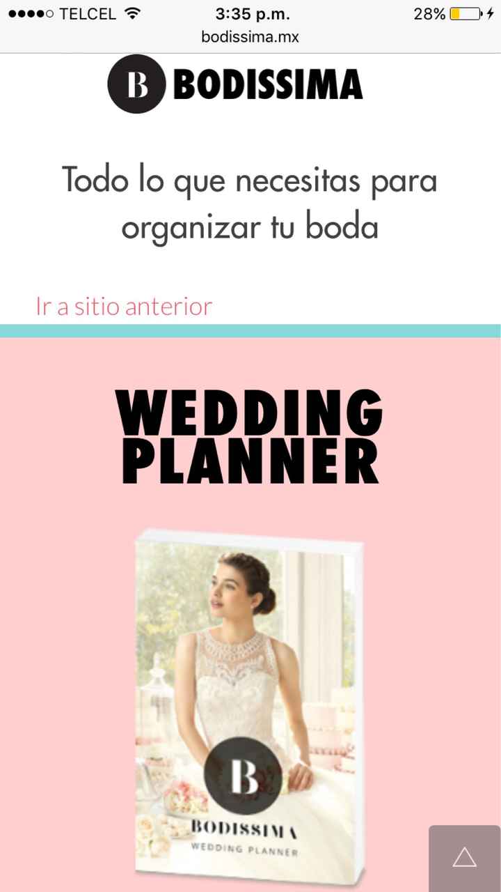 Agenda de bodas - 1