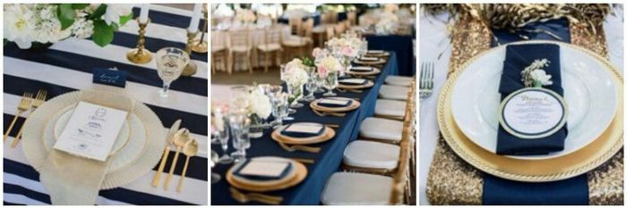 Combinaciones de colores en azul  marino y blanco ⚓ - 1