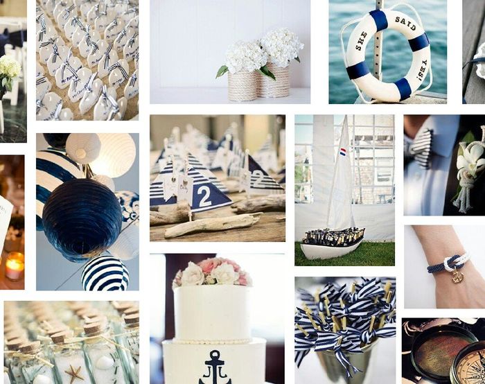 Combinaciones de colores en azul  marino y blanco ⚓ - 6