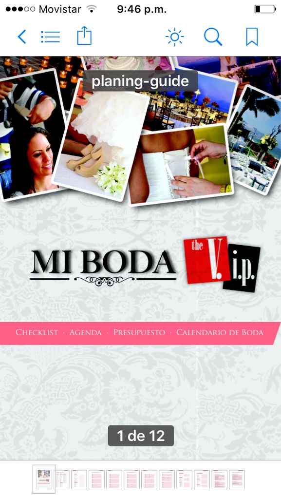 Envió agenda de boda - 2