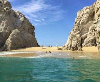 La Playa del Amor, en Los Cabos.