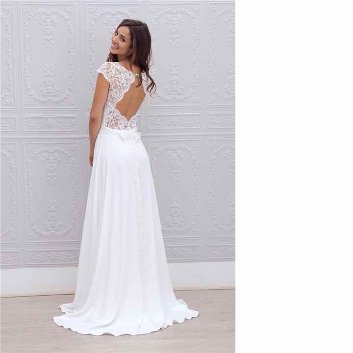 Este vestido es muy parecido al que utilizare en mi civil, es hermoso con un aire bohemio que encant