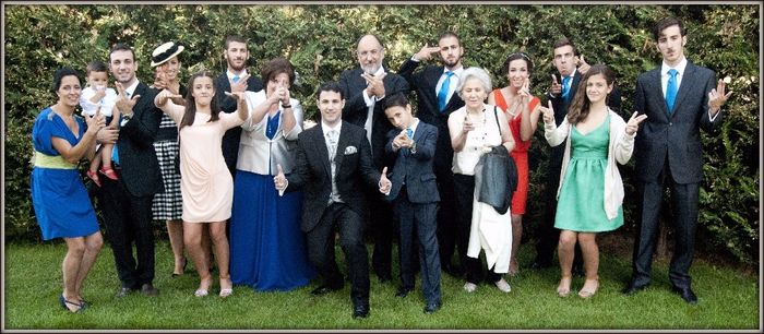 En nuestra boda nos acompañaran la enorme falmilia de mi prometido, son muchisimos