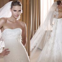 Para mi no hay algo mas hermoso que usar una mantilla para el gran día y la opción 8 me dejo sin ali