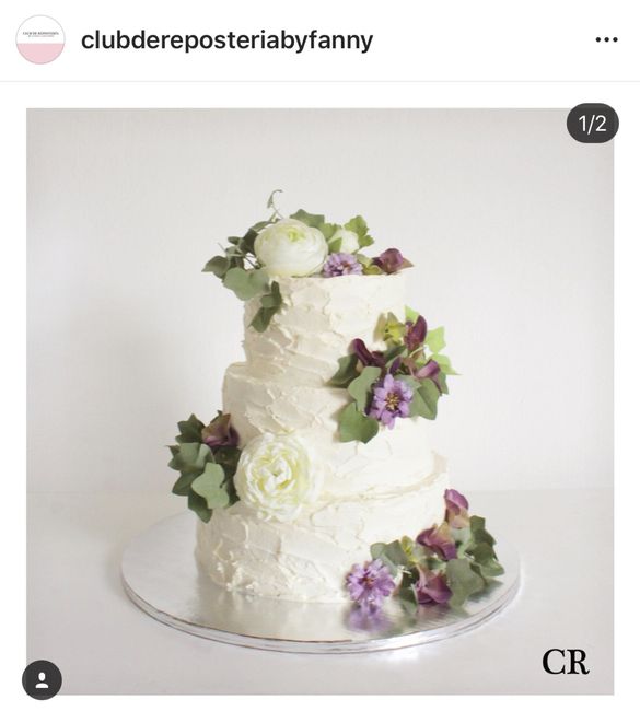 Pasteles con flores - 2