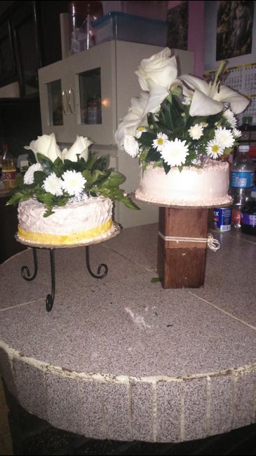 pastel centros de mesa