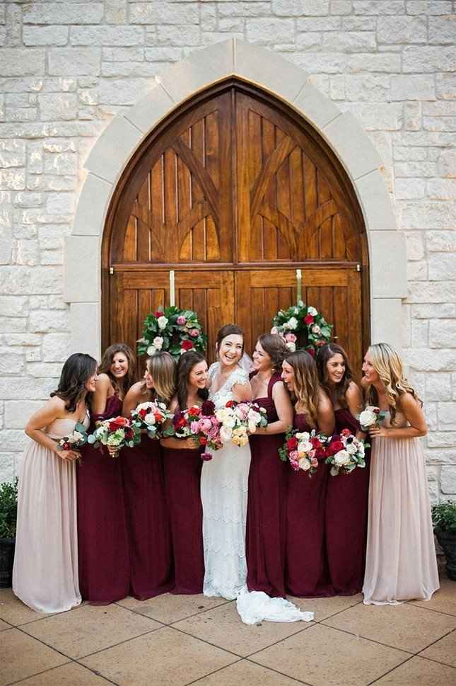 Combinaciones de colores en marsala y rosa chá - 5