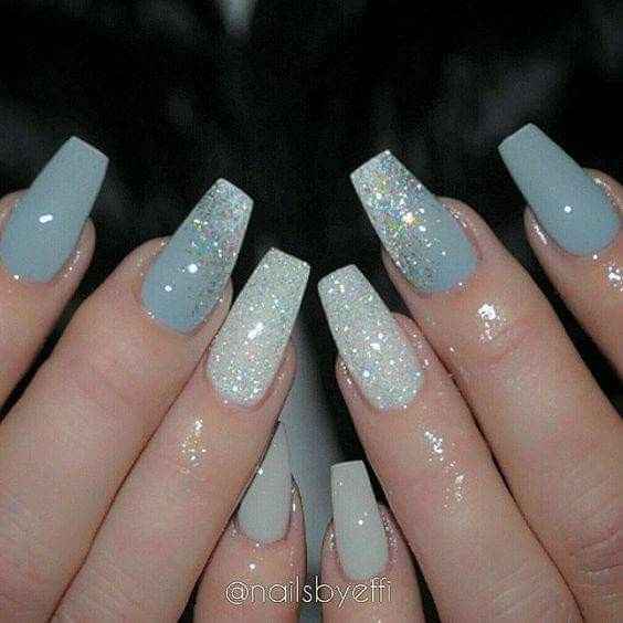 Uñas con glitter 2017/2018 - 7