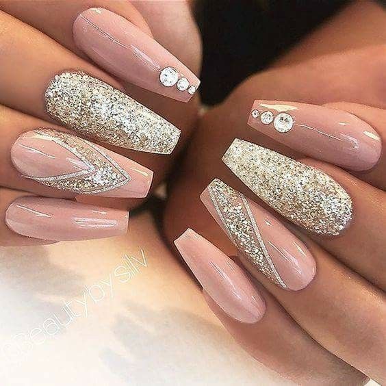 Uñas con glitter 2017/2018 - Foro Belleza - bodas.com.mx