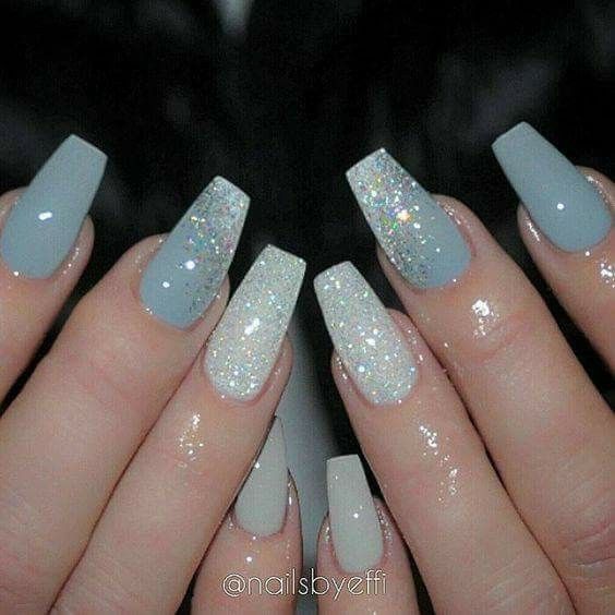 Uñas con glitter 2017/2018 - 7