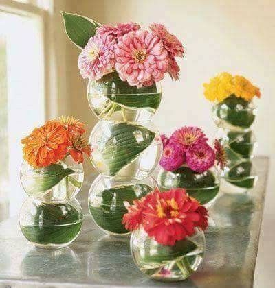  Ideas de centros de mesa con peceras. - 9