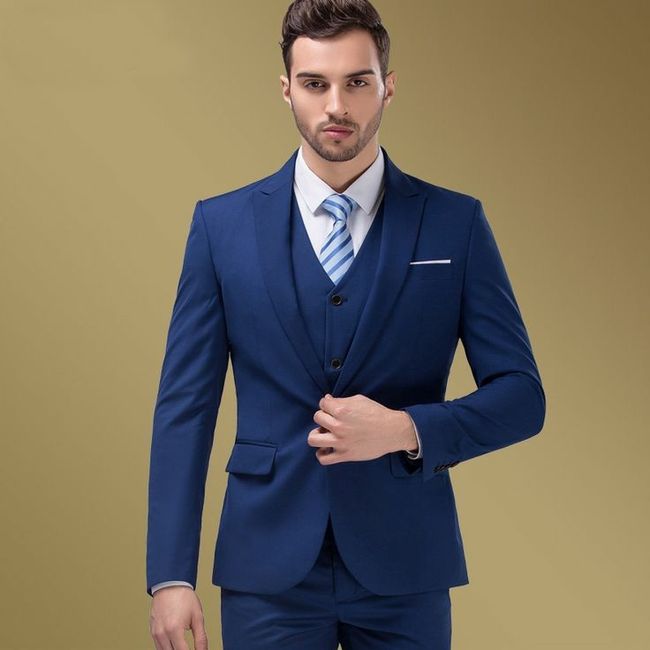  Outfits para novios. Color azul marino. - 3