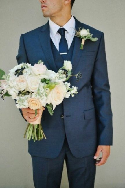  Outfits para novios. Color azul marino. - 6