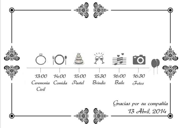 Mi programa de boda para invitados