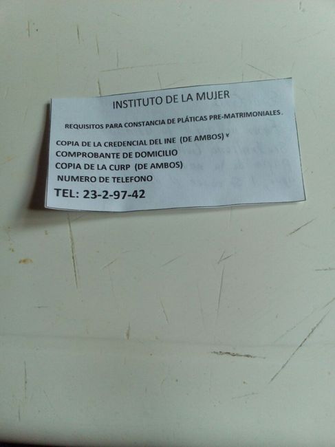 Certificado Medico prenupcial/centro de salud 2