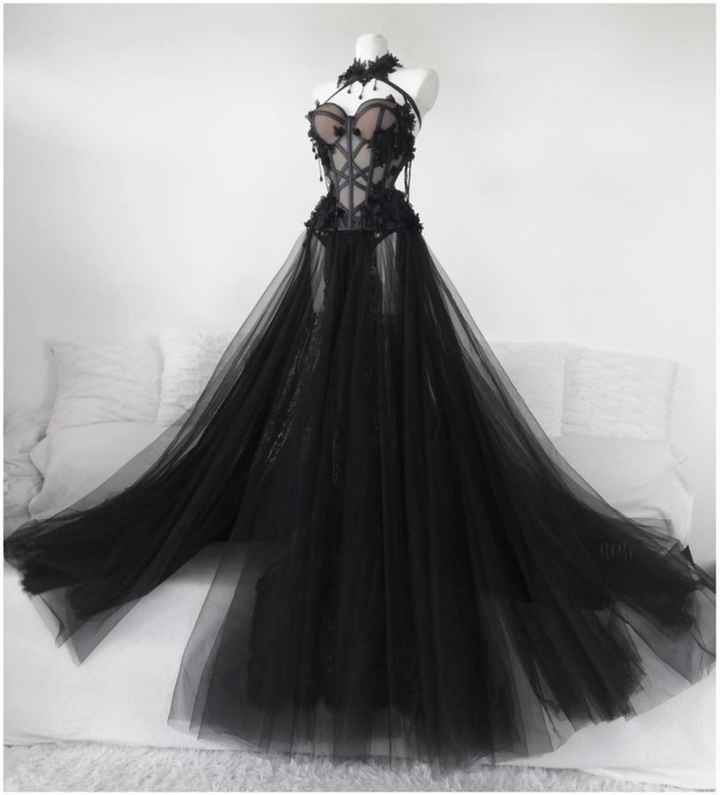 Vestido de novia negro para una boda cristiana - Foro Moda Nupcial -  