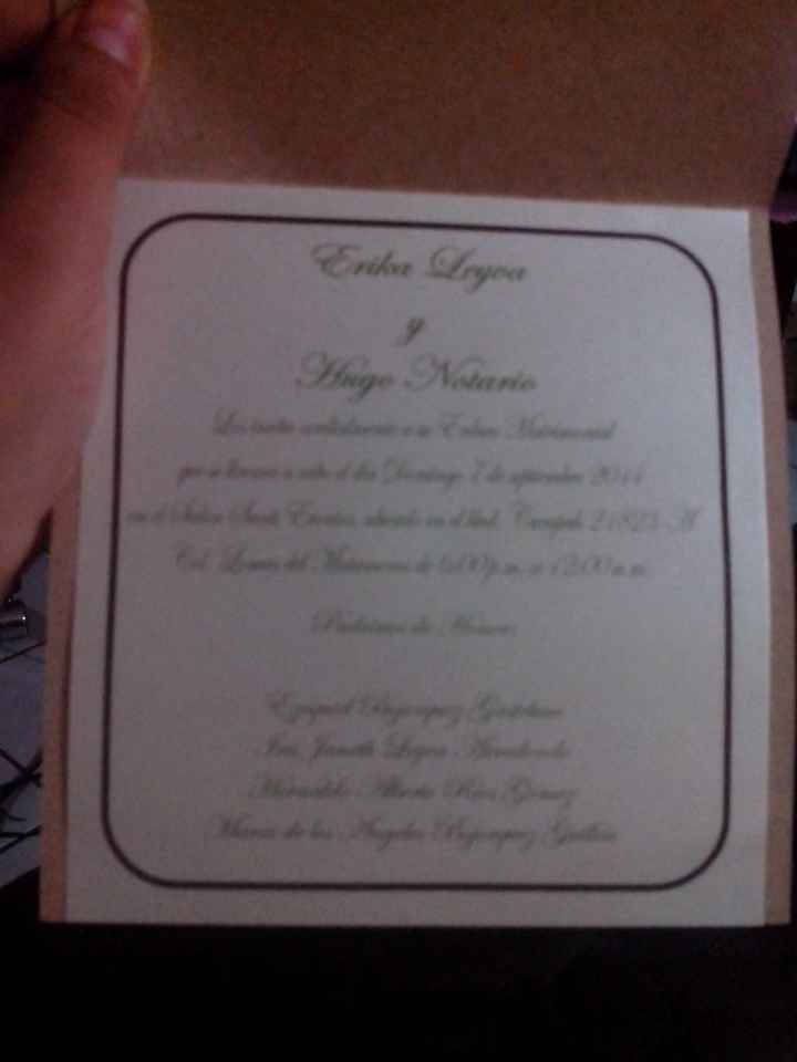 Cuanto les costaron sus invitaciones? - 2