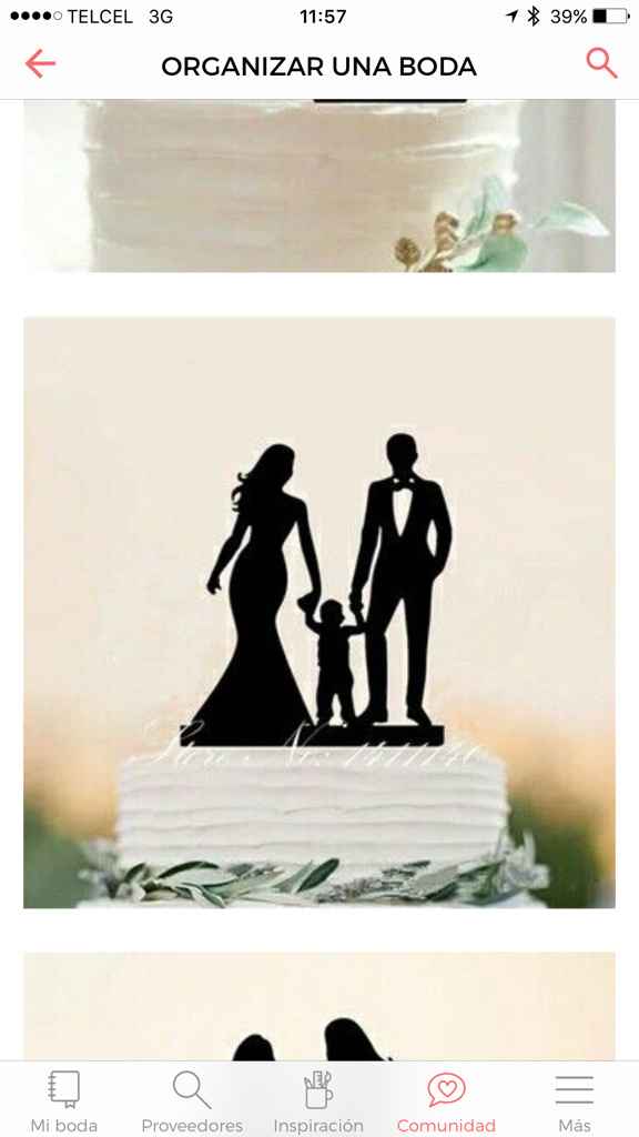 Cake topper silueta - 1