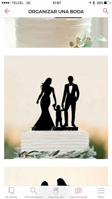 Cake topper silueta - 1