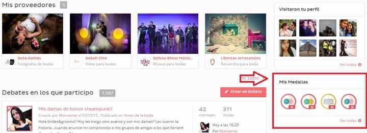 Donde ver mis medallas