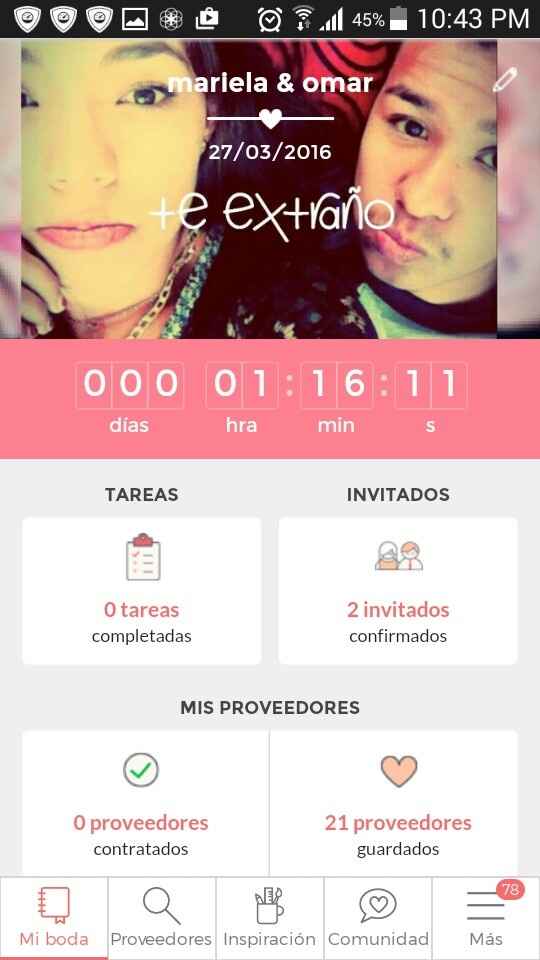 A escasas horas, estoy feliz! - 1