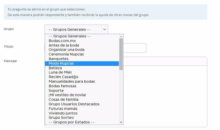 Grupos para hacer debates