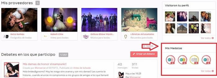 Donde ver mis medallas