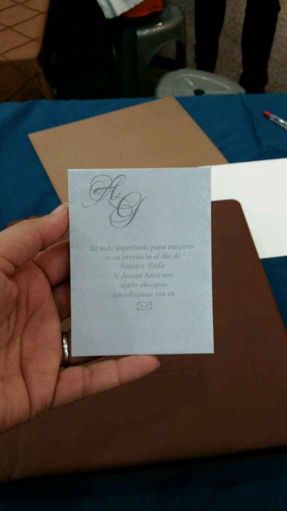 como pedir dinero en las invitaciones ? - 1