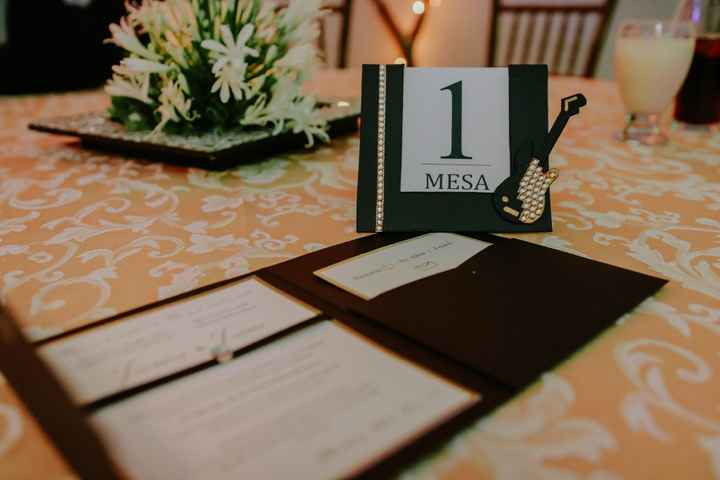 Detalles en negro y dorado 