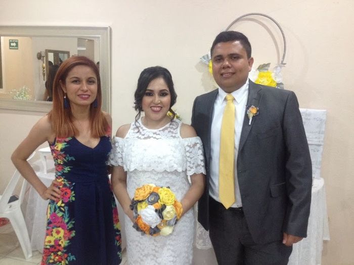 Con una de mis testigos.