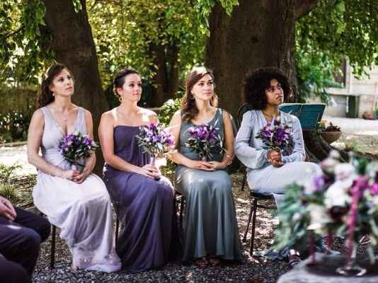 Combinación con azules, verdes y lilas fríos y en pastel.