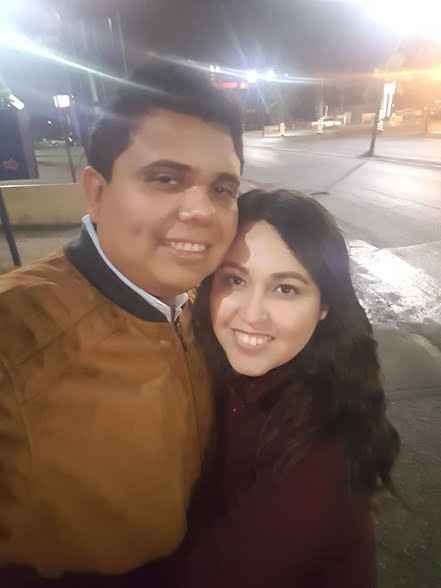 En el frío.