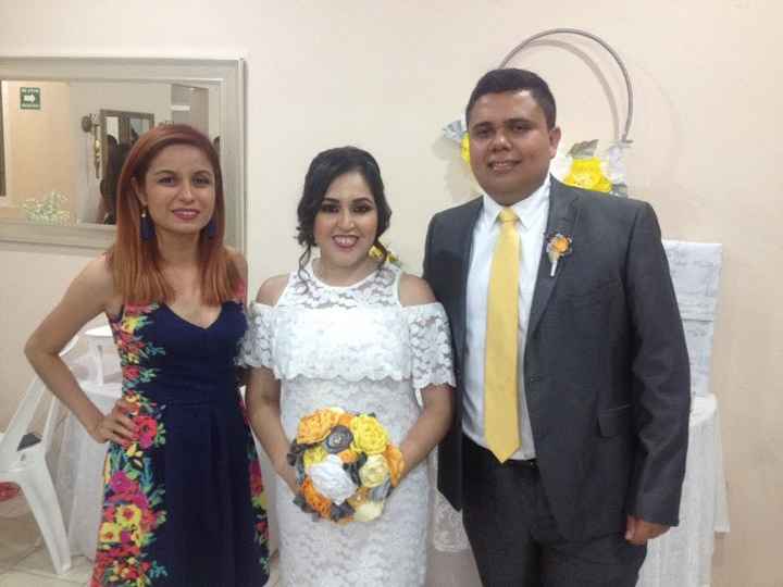 Con una de mis testigos.