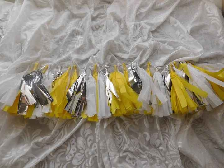 Guía de borlas de papel.