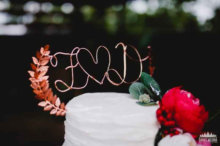 Cake Topper oro rosa