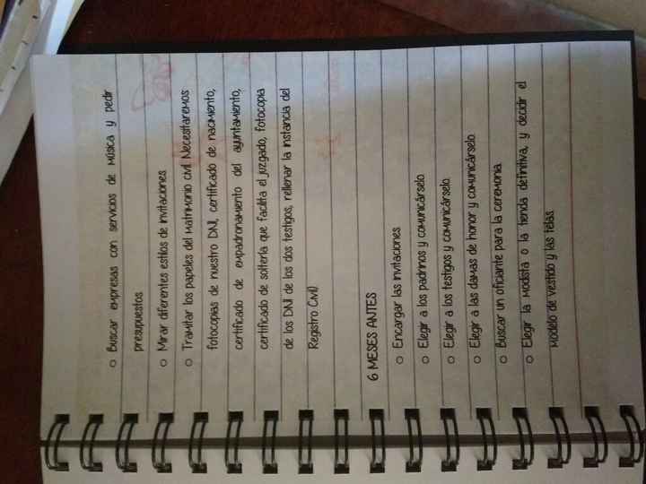 Nuestra agenda de bodas... lista!!! - 1