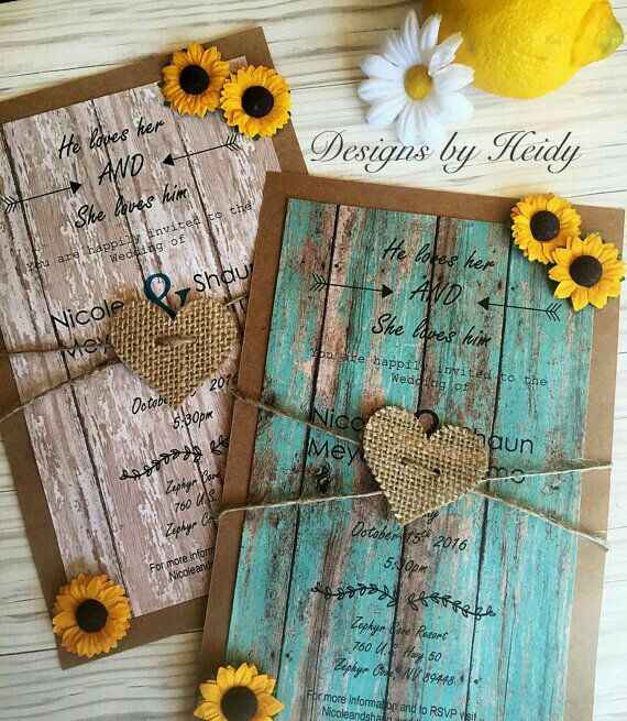 Invitaciones con textura de madera. - 7