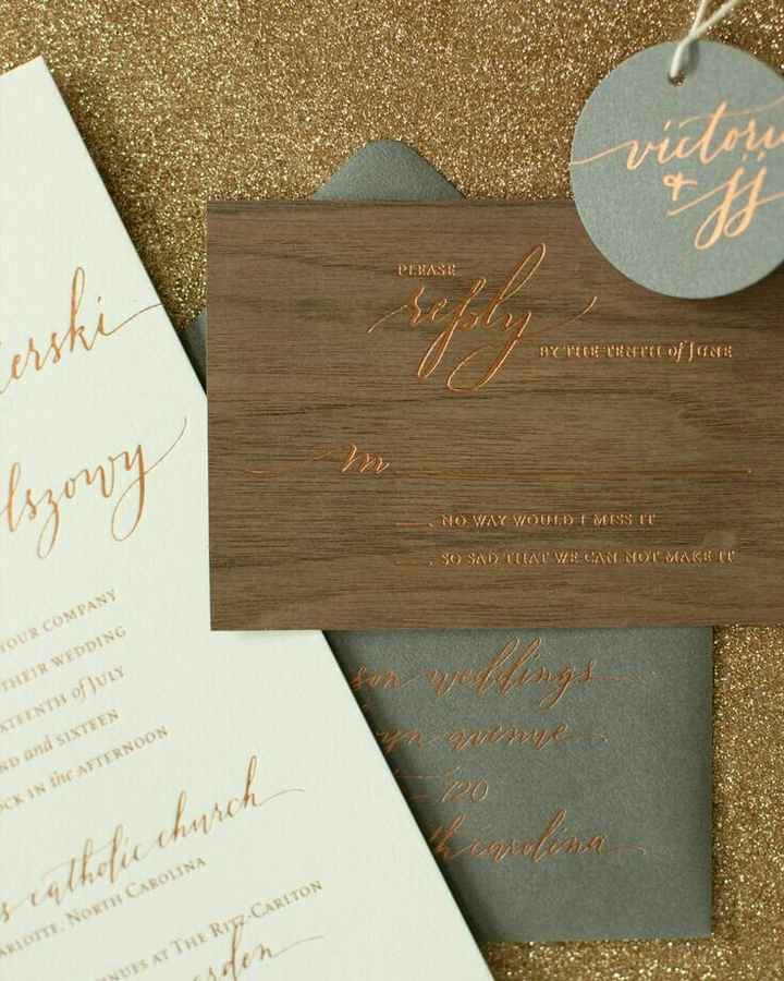 Invitaciones con textura de madera. - 8