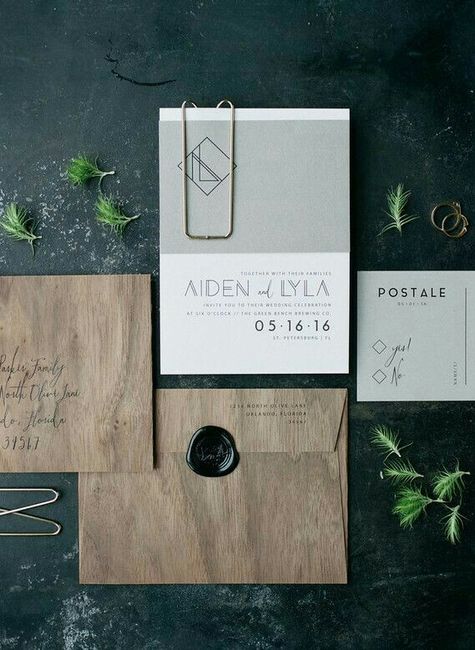 Invitaciones con textura de madera. - 6