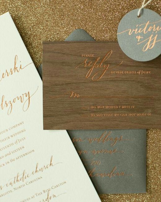 Invitaciones con textura de madera. - 8