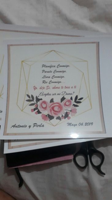 Mis tarjetas para padrinos!! - 1