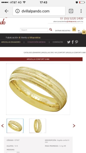 Costos de argollas de matrimonio - 1